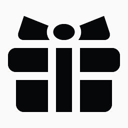 礼物黑色默认图标