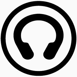 声音地铁车站的黑色图标