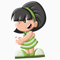 矢量动漫女孩