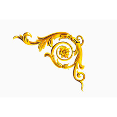 金色边框圆框花边