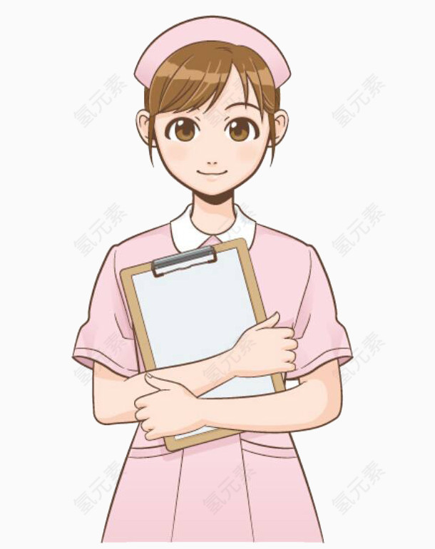 卡通护士女孩