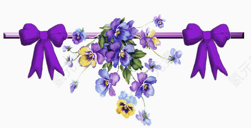 紫色唯美的装饰