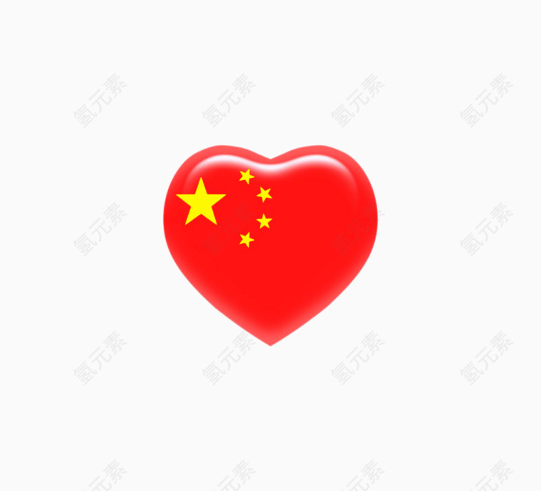 中国红心五角星