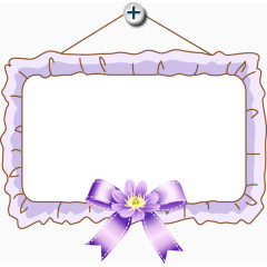 蝴蝶结边框