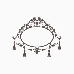 欧式花纹精美边框