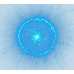 蓝色光点光丝未来科技动感