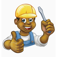 竖起大拇指的修理工