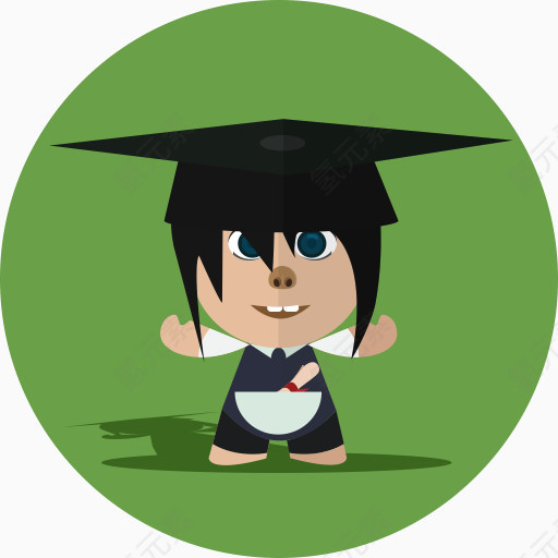 男孩卡通字符开朗孩子学校微笑男孩表达