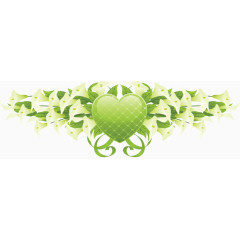 绿色精美花纹