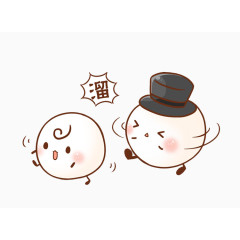 溜走的图案