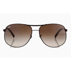 雷朋灰色透明椭圆墨镜