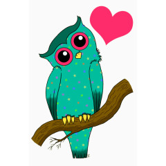 猫头鹰爱心