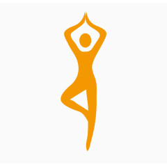 瑜伽动作矢量图素材