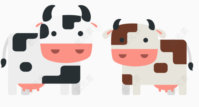 奶牛PNG矢量素材