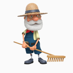 卡通农民人物设计