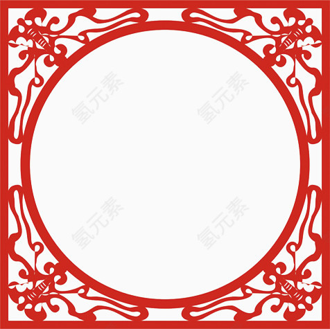 中国风花纹