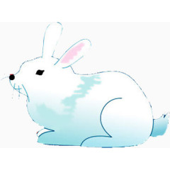 中秋节手绘小白兔