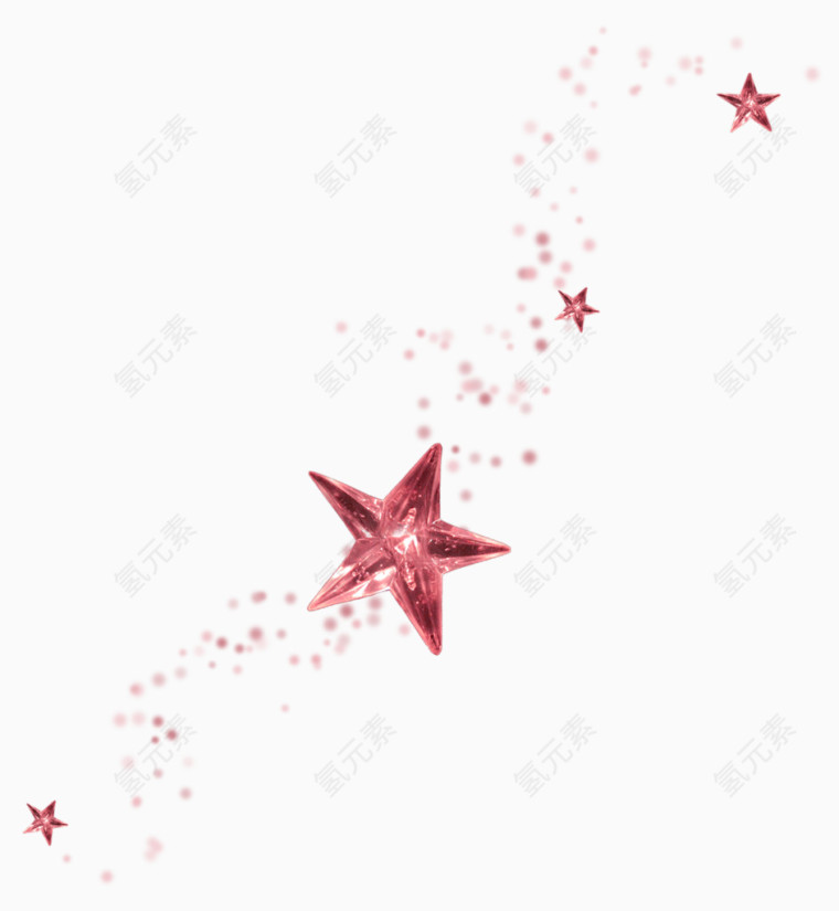 五角星漂浮