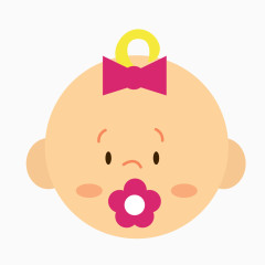 可爱婴儿卡通素材