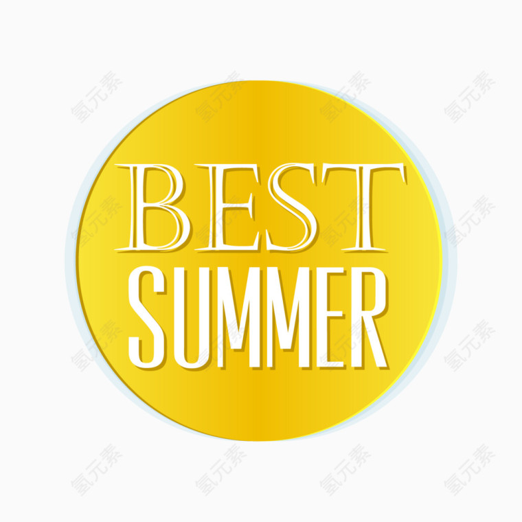 夏天假日海边元素