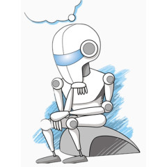 卡通的机器人