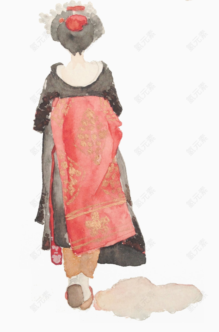 清新日系和服女人