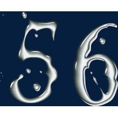 水珠数字56