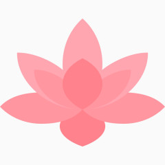 卡通迎新年图标莲花