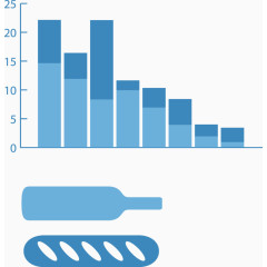 矢量PPT设计柱形说明图