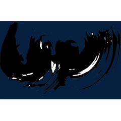 水墨画专辑 笔画 黑色 中国风