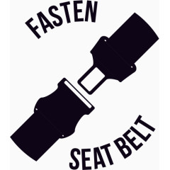 矢量简约安全带图示素材