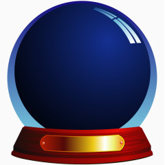 蓝色水晶球样机