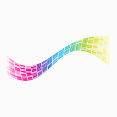 抽象炫彩几何曲线线条