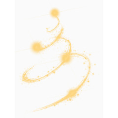 旋转的光圈卡通手绘