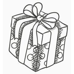简笔画礼盒