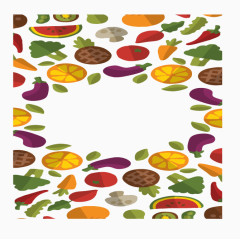 矢量手绘水果底纹