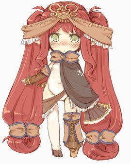 长发民族少女