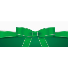 精美绿色丝带礼节