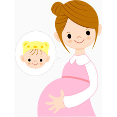 妈妈和孩子卡通造型