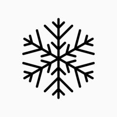 六角雪花符号图标