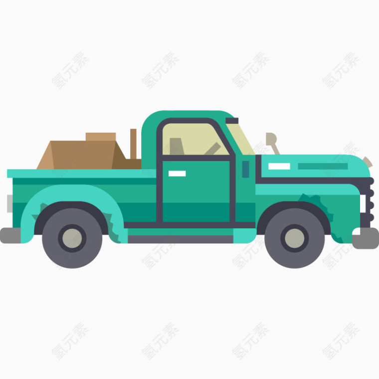 扁平化交通工具小货车