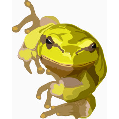 矢量青蛙装饰图案免扣素材