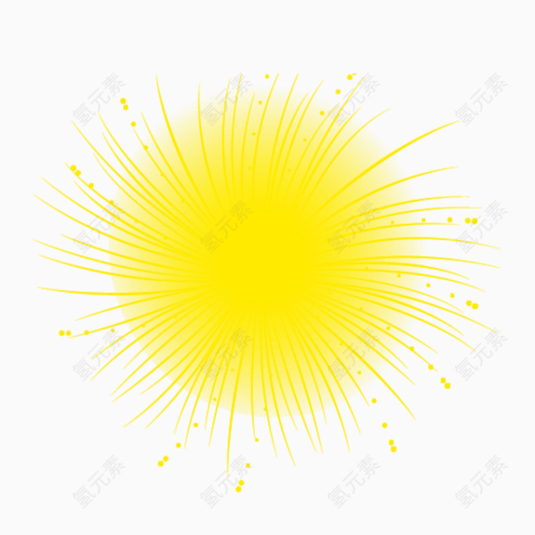 太阳烟花效果