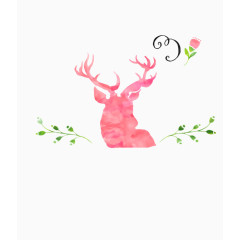 圣诞麋鹿装饰图案素材