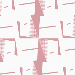 手绘插画图纹少数民族服装纹理几何线纤褐色