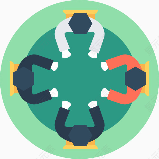 公司团队商务使用免抠图标icon