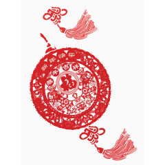 新年剪纸画