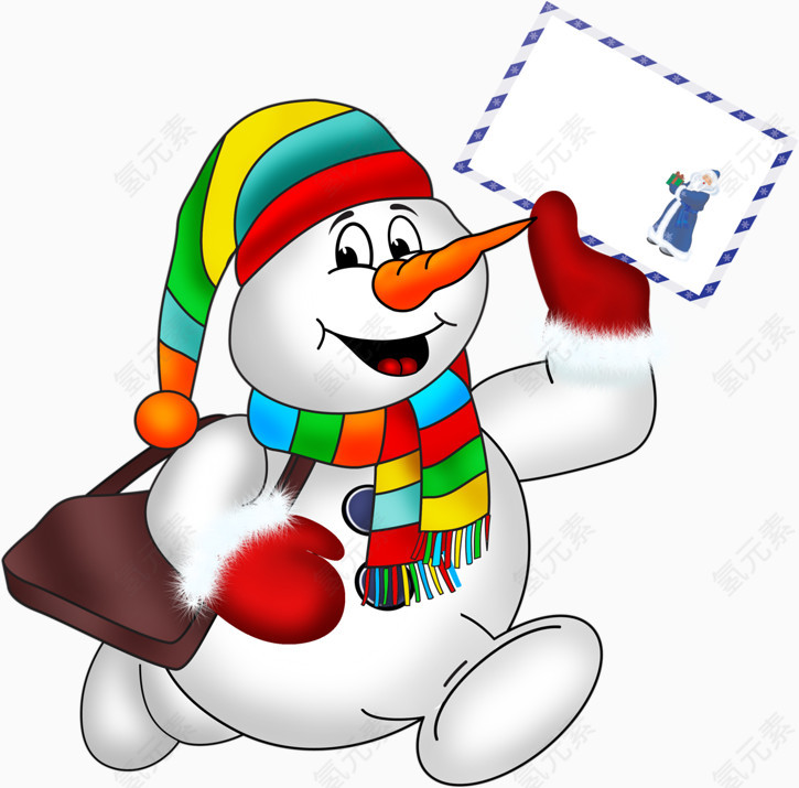 卡通雪人