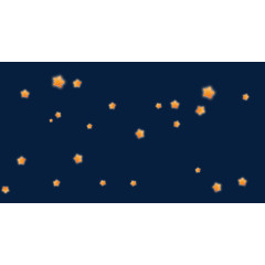 五角星星漂浮装饰漂浮元素 