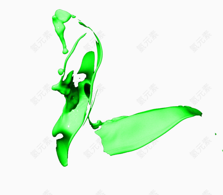 绿色油漆效果